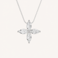 1CT Marquise Cut Lab Grown Diamond Pendant Necklace
