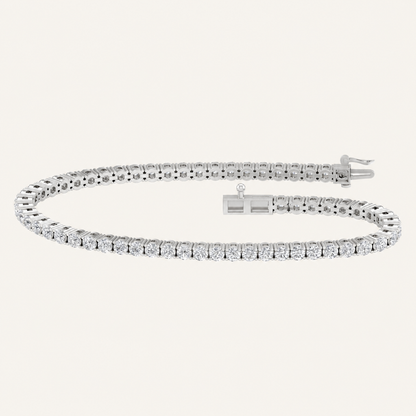 5.00CT Round Cut Lab Grown Diamond Tennis Bracelet