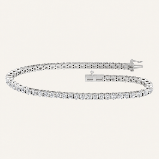 5.00CT Round Cut Lab Grown Diamond Tennis Bracelet