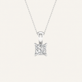 1.00CT Princess Cut Certified Lab Grown Diamond Pendant