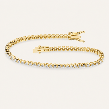 10.00CT Round Cut Lab Grown Diamond Tennis Bracelet