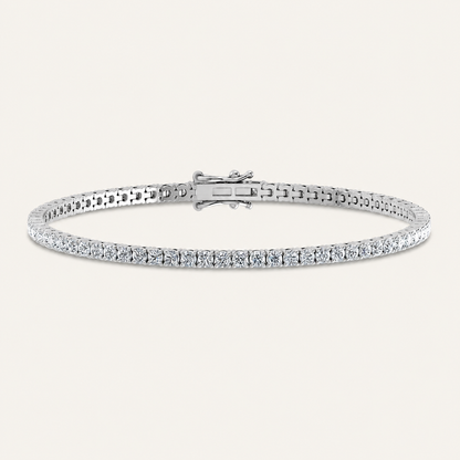 2.98CT Round Cut Lab Grown Diamond Tennis Bracelet