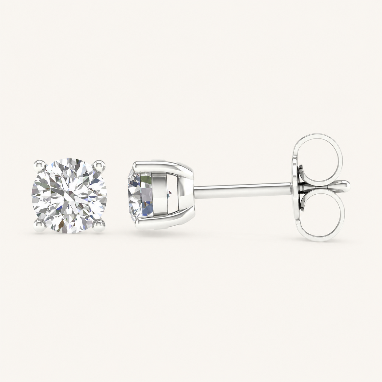 0.50CT Round Cut Lab Grown Diamond Earring