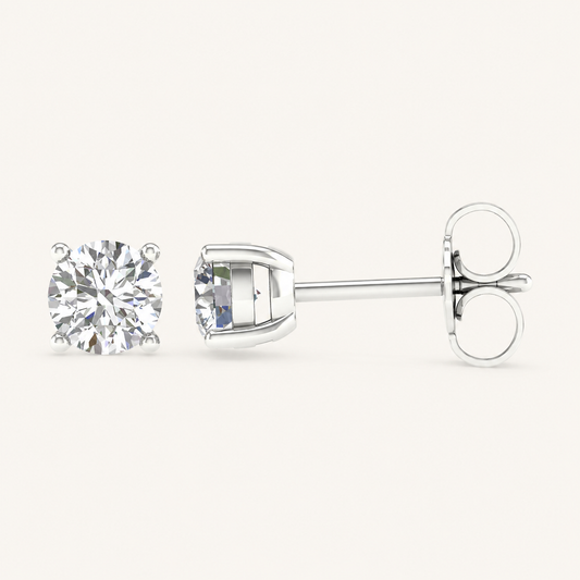 0.50CT Round Cut Lab Grown Diamond Earring