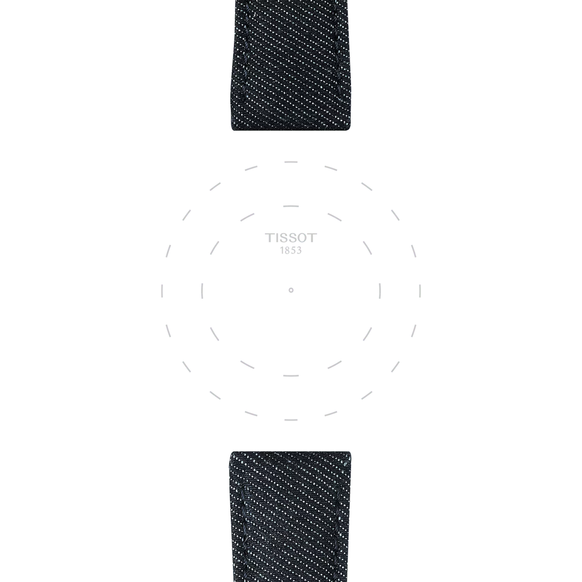 Tissot Official Blue Textile Strap Lugs 22 mm 3