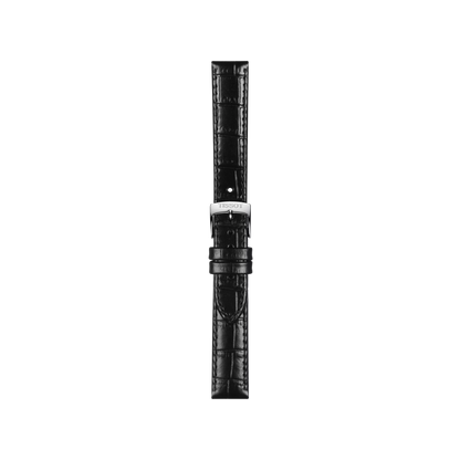 Tissot Official Black Leather Strap Lugs 15 mm 1