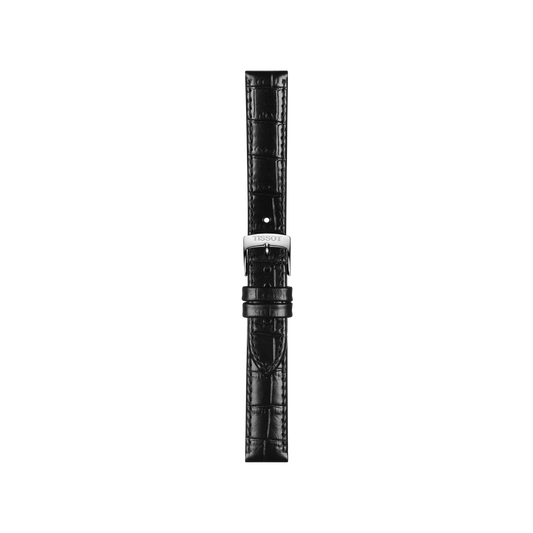 Tissot Official Black Leather Strap Lugs 15 mm 1