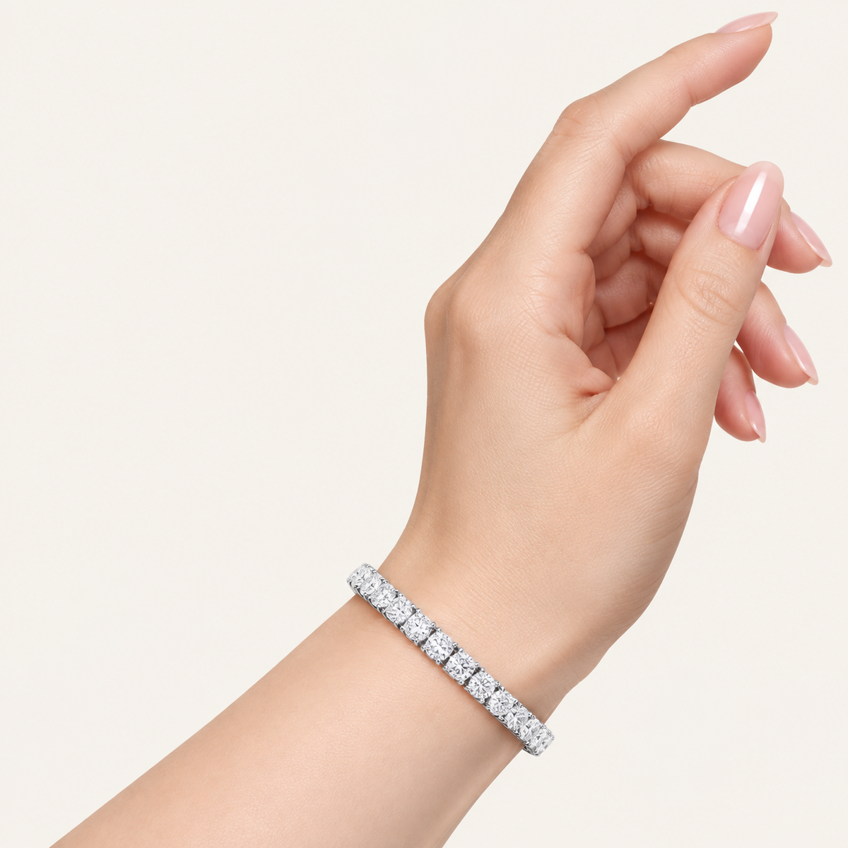 3.00CT Round Cut Lab Grown Diamond Tennis Bracelet