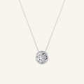 2CT Round Cut Lab Grown Diamond Pendant Necklace