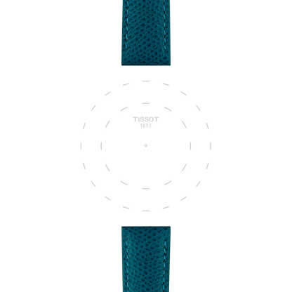 Tissot Official Turquoise Leather Strap Lugs 18 mm 3