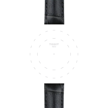 Tissot Official Grey Leather Strap Lugs 16 mm 3