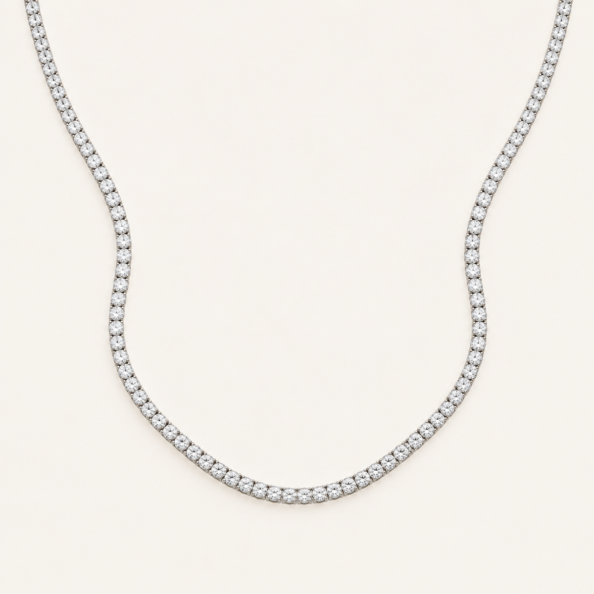 5.00CT Round Cut Lab Grown Diamond Necklace