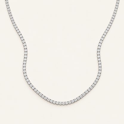 5.00CT Round Cut Lab Grown Diamond Necklace