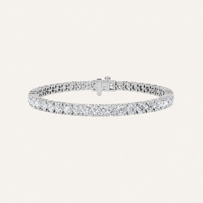 10CT Round Cut Lab Grown Diamond Tennis Bracelet