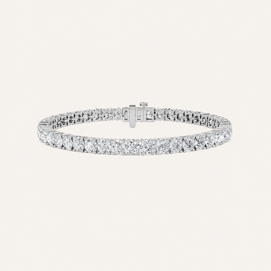 10CT Round Cut Lab Grown Diamond Tennis Bracelet