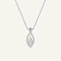 1.25CT Round Cut Lab Grown Diamond Pendant Heart Necklace