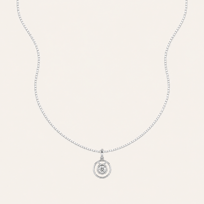 1CT Round Cut Lab Grown Diamond Pendant Necklace