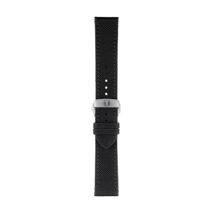 Tissot Official Black Fabric Strap Lugs 21 mm 1