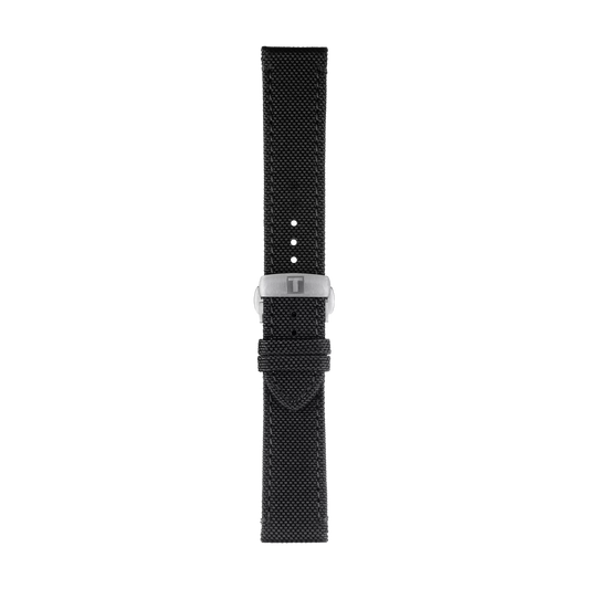 Tissot Official Black Fabric Strap Lugs 21 mm 1