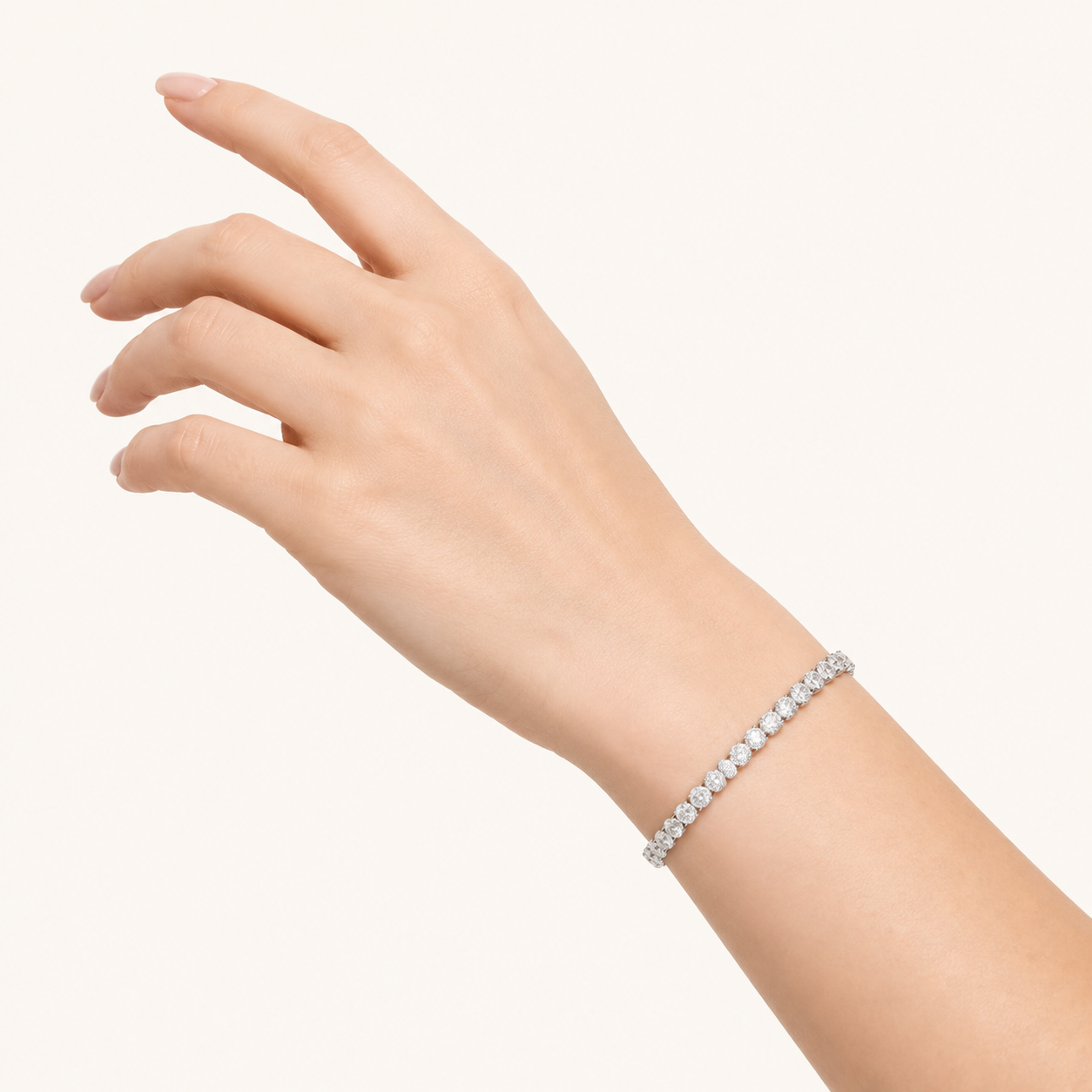 18.5CT Oval Cut Lab Grown Diamond Tennis Bracelet