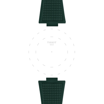 Tissot Official PRX 40mm Dark Green Rubber Strap 3