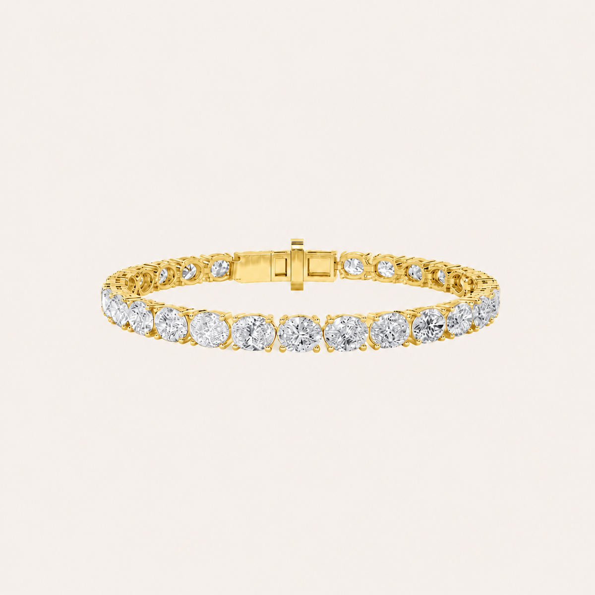 8.5CT Oval Cut Lab Grown Diamond East & West Tennis Bracelet