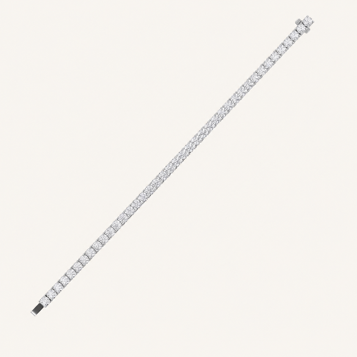 14CT Round Cut Lab Grown Diamond Tennis Bracelet