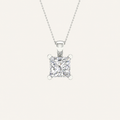 2.00CT Princess Cut Certified Lab Grown Diamond Pendant