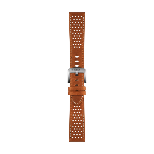 Tissot Official Light Brown Leather Strap Lugs 20 mm 1