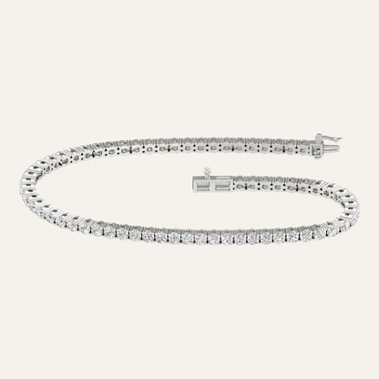 4.00CT Round Cut Lab Grown Diamond Tennis Bracelet