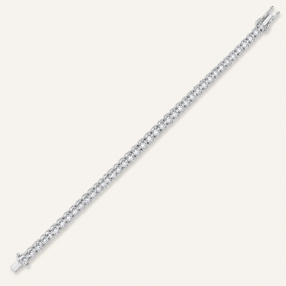 1.00CT Round Cut Lab Grown Diamond Tennis Bracelet