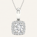 1.13CT Round Cut Lab Grown Diamond Pendant