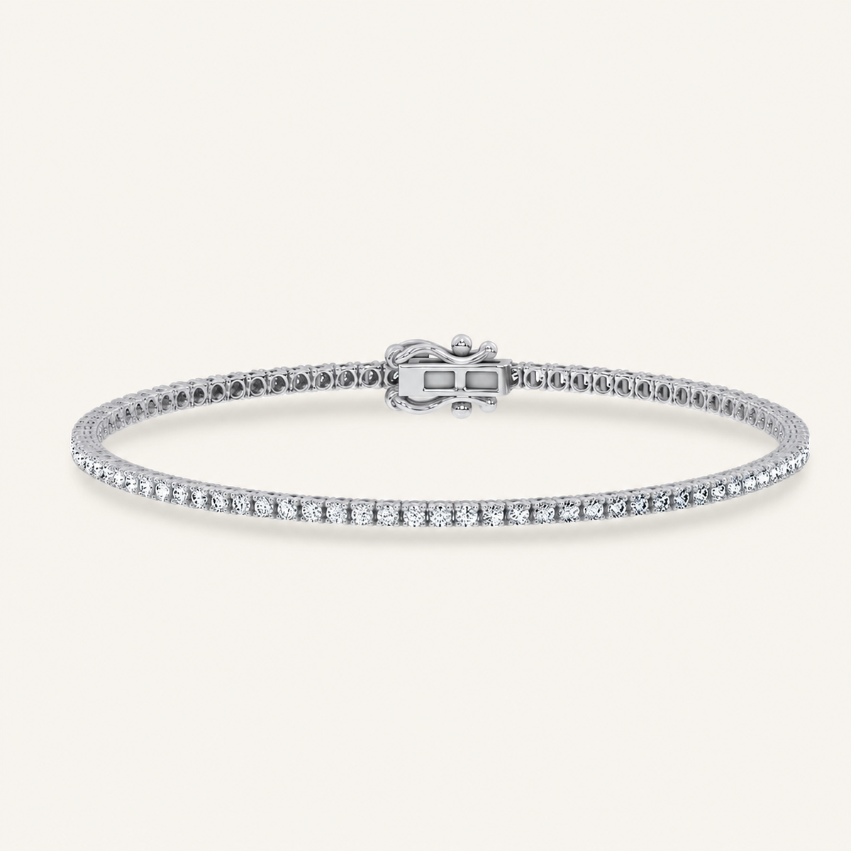 1.00CT Round Cut Lab Grown Diamond Tennis Bracelet