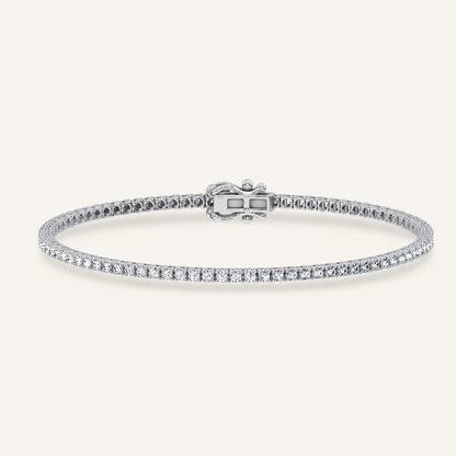 1.00CT Round Cut Lab Grown Diamond Tennis Bracelet