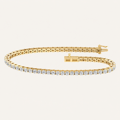 5.00CT Round Cut Lab Grown Diamond Tennis Bracelet