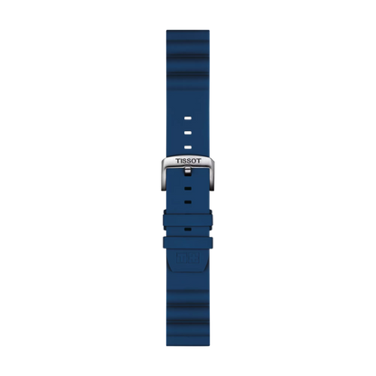 Tissot Official Blue Silicone Strap Lugs 22 mm 1