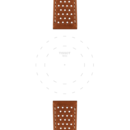 Tissot Official Light Brown Leather Strap Lugs 20 mm 3