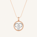 1CT Oval Cut Lab Grown Diamond Pendant Necklace