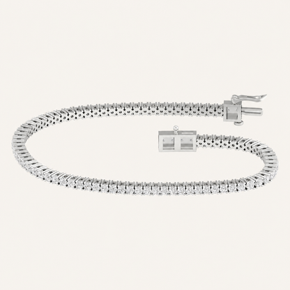 2.00CT Round Cut Lab Grown Diamond Tennis Bracelet