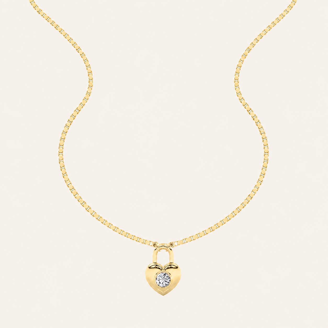 5CT Round Cut Lab Grown Diamond Heart Shaped Pendant Necklace