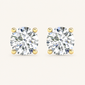 1.00 CT Round Lab Grown Diamond Earrings