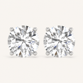 0.50 CT Round Lab Grown Diamond Earrings
