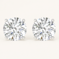 2.00 CT Round Cut Lab Grown Diamond Earrings