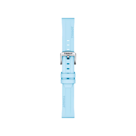 Tissot Official Blue Silicone Strap Lugs 22 mm 1