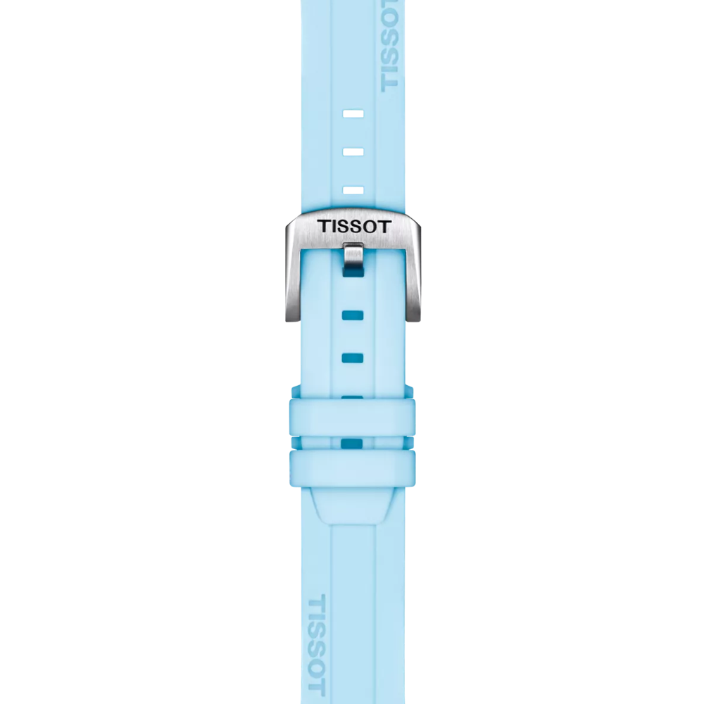 Tissot Official Blue Silicone Strap Lugs 22 mm 2