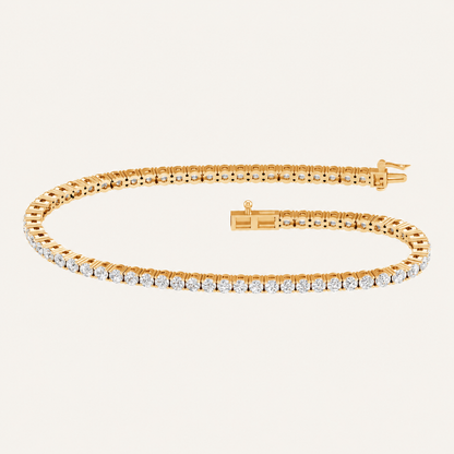 4.00CT Round Cut Lab Grown Diamond Tennis Bracelet