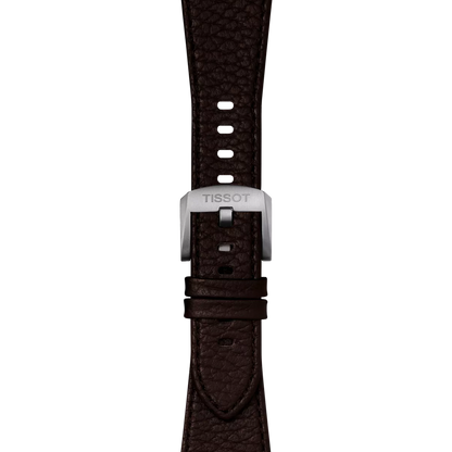 Tissot Official Brown PRX 40mm Leather Strap With Steel Endpiece 2