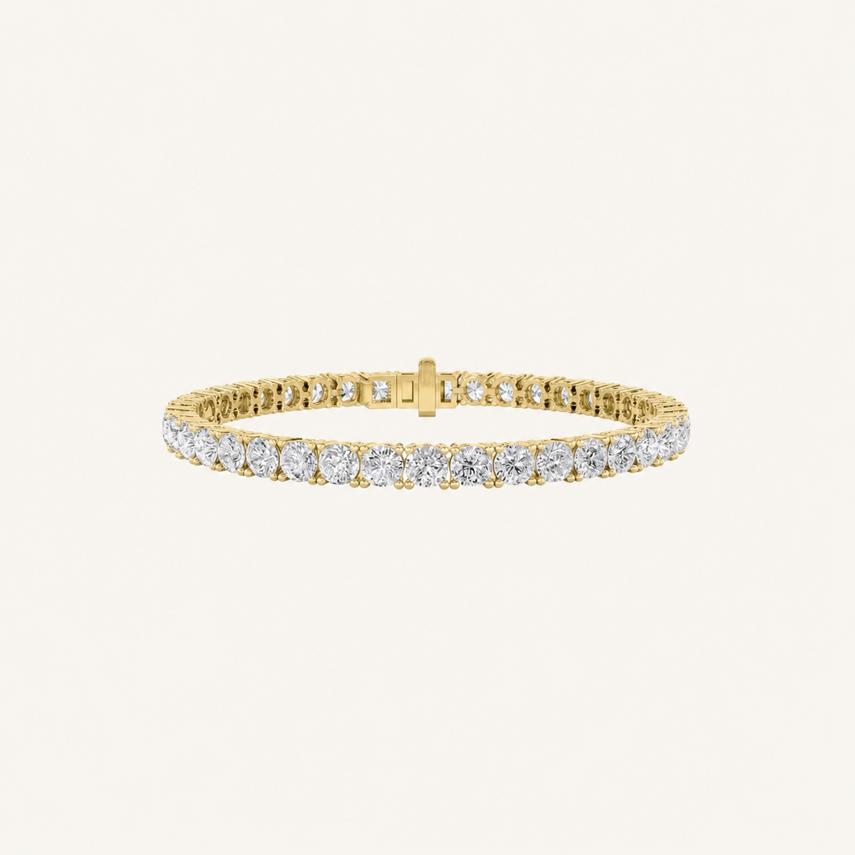 12CT Round Cut Lab Grown Diamond Tennis Bracelet