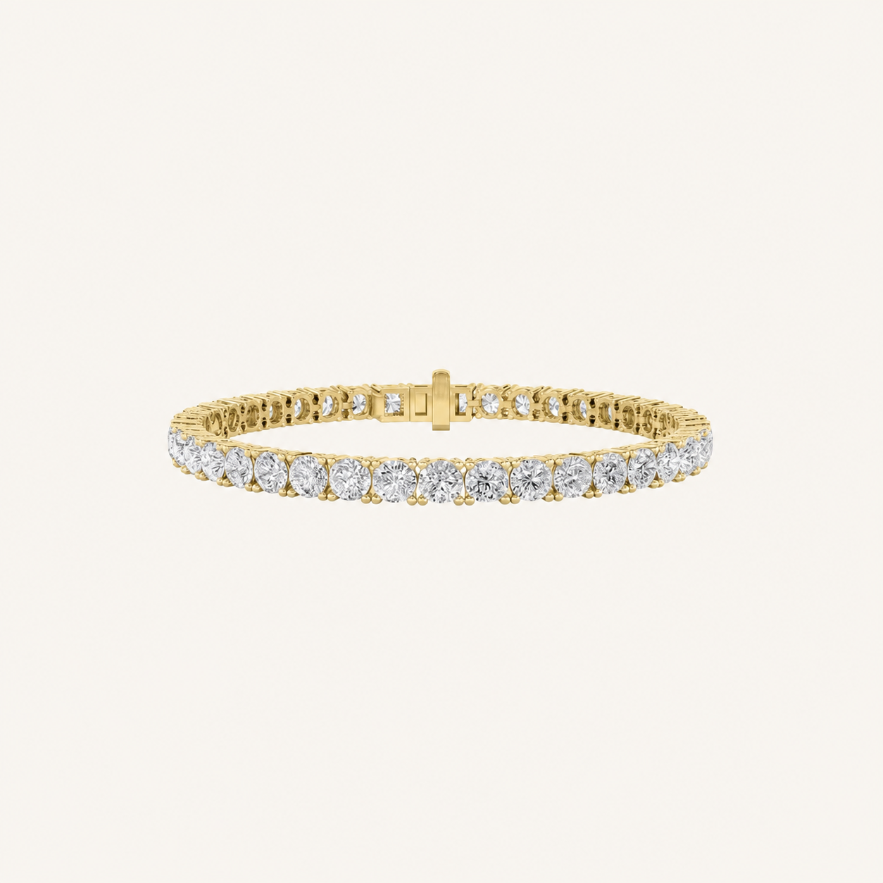 12CT Round Cut Lab Grown Diamond Tennis Bracelet