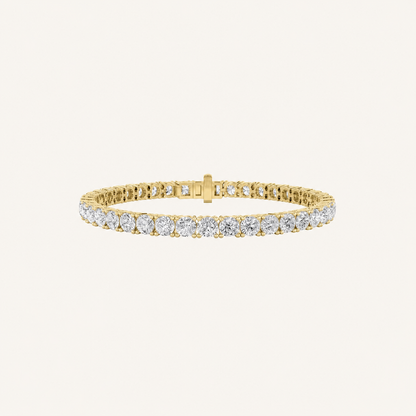 12CT Round Cut Lab Grown Diamond Tennis Bracelet